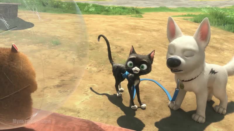 Вольт и варежка знакомятся с хомяком рино вольт (2008) год