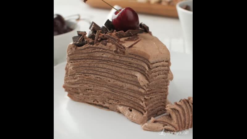 Блинный шоколадный торт🥞