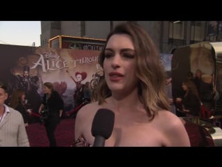 Anne hathaway interview for alice through the looking glass 2016 by jessica dove tv