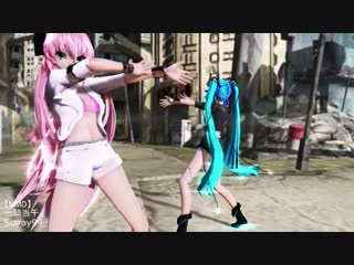 【mmd】ikkitousen 一騎当千 miku x luka hd 1080p(1080p hd)