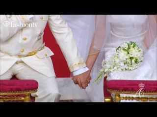 Prince albert marries charlene wittstock royal wedding 2011 religious ceremony ¦ fashiontv ftv