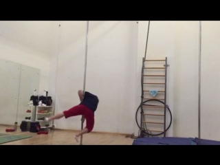 Static combo pole dance from roman masalov