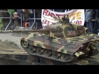 King tiger königstiger rc tank panzer wehrmacht 1 6 ww2 tiger ii ♦ intermodellbau dortmund 2015