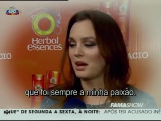 Fama show entrevista com leighton meester