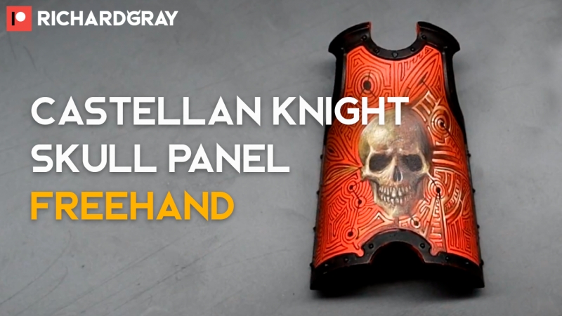 Richard grey castellan knight skull panel freehand