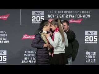 Ufc 205 joanna jędrzejczyk vs karolina kowalkiewicz face offs