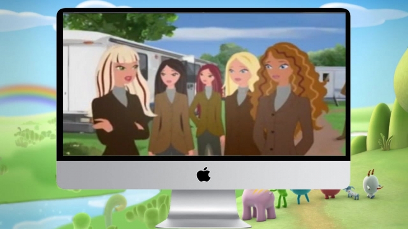 Мультфильм "барби и ее подруги в голливуде"