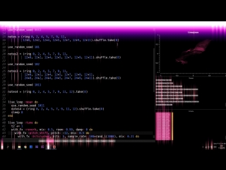 Leksha playing sonic pi 2018 02 11