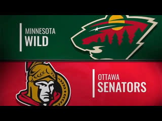 Миннесота уайлд оттава сенаторз i minnesota wild vs ottawa senators