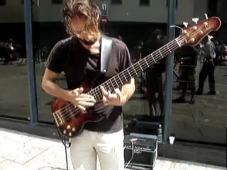 Amazing bass guitar player gustavo dal farra