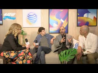 Jesse eisenberg, michael mando, kim nguyen interview – hummingbird project – tiff 2018