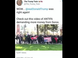 Antifa chanting george soros where’s our money maga drainthedeepstate draintheswamp redpill qanon