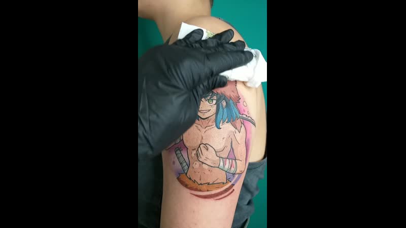 Иноске demon slayer anime tattoo
