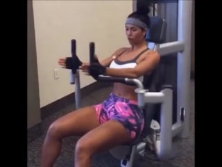 Aline bernandes incredible, sexy female fitness gym workout routine | brazilian girls