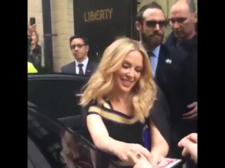 Kylie minogue & joshua sasse at liberty london