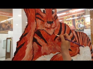 Девочки рисуют тимура и амура