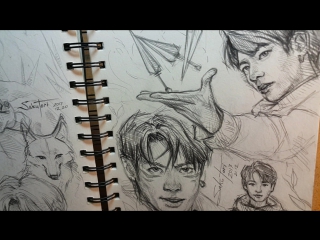 Bts fanart sketches by sakutori