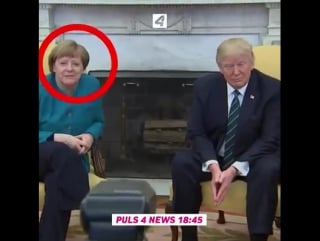 Hört er das wirklich nicht, oder will er nicht merkel erstmals bei trump