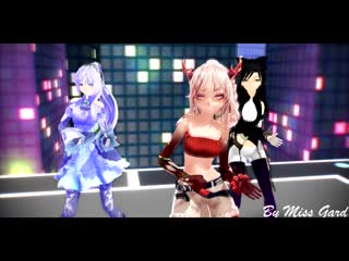 Arknights & rwby (sora, nian, weiss schnee, blake belladona) [mmd] blackpink playing with fire