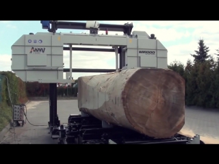 Супер станок wm1000 режет огромные бревна
