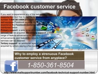 How to completely employ a facebook customer service 1 850 361 8504 from any place?