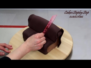 Chocolate sofa cake by cakes stepbystep