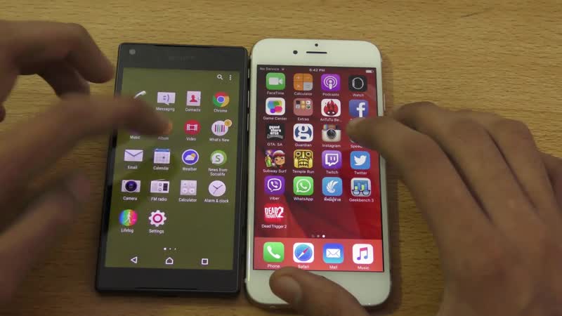 [xeetechcare] sony xperia z5 compact vs iphone 6s speed &amp; camera test (4k)