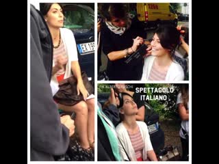 Alessandra mastronardi sul set in attesa del ciak il 15 giugno 2015🎬