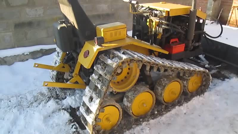 Самодельный гусеничный трактор