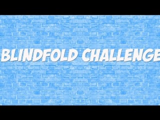 Видео с подписчицей №1// blindfold challenge