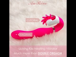 Licking kiss heating vibrator