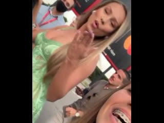 Ester expósito arriving at venice film festival