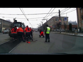 Смоленские рабочие развлекаются