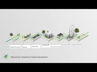 Natural gas compressor station baumgarten