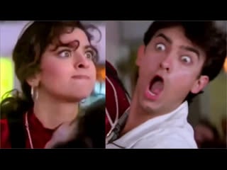 Сцена из фильма страсть 1997 ishq джухи чавла, амир кхан | индийское кино |болливуд | aamir khan and juhi chawla