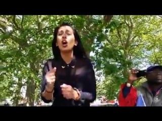 Smart ex muslim sunni preacher girl at london hyde park giving all glory and honor to god jesus christ is the only way jesus