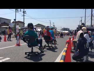 Office chair riding