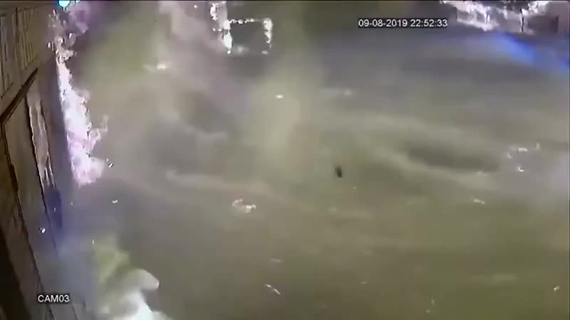 Gas leak explosion in russia firestorm accident