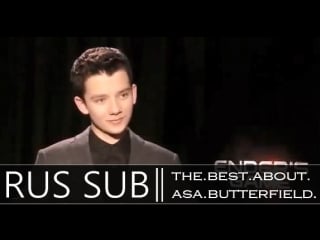 Asa butterfield and hailee steinfield on ender's game