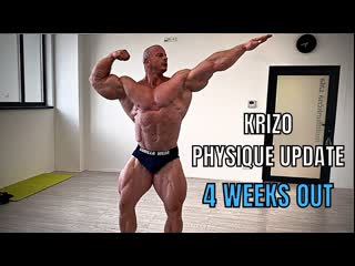 Michal krizanek posing practice 4 weeks out from amateur olympia italy 2022 / михал крижанек