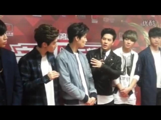 [видео] 150413 got7 @ 15th top chinese music backstage interview