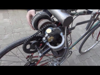 Homemade open crank motor bicycle