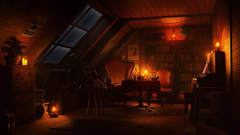 Thunderstorm with heavy rain sounds for sleep, study and relaxation the hideout ambience 3 hours