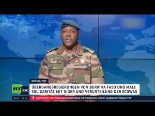 "wäre kriegserklärung" mali und burkina faso warnen vor militärischer intervention in niger