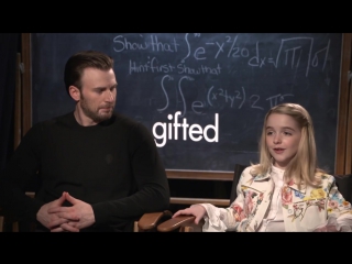 Gifted exclusive movie interview with chris evan and mckenna grace