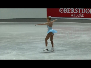 Kimberly engleby gold women i free skating 2016 oberstdorf