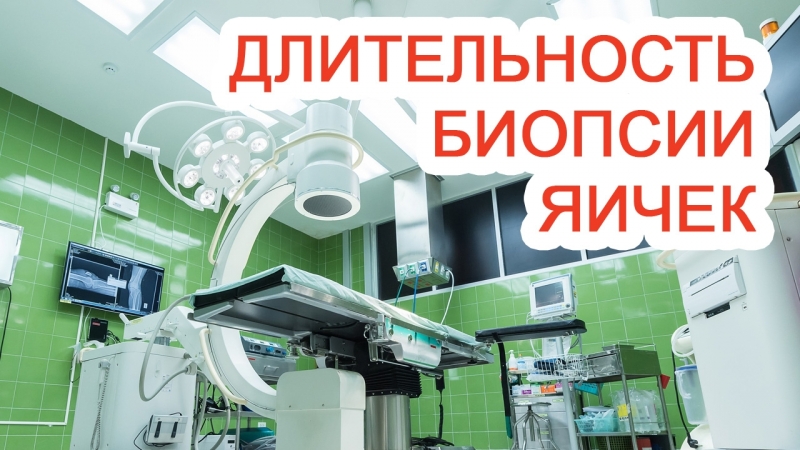 Длительность биопсии яичек