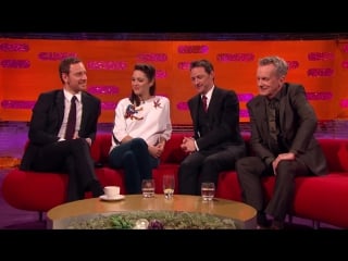 James mcavoy and michael fassbender create sexy fan art the graham norton show