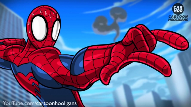 Человек паук против венома, зелёного гоблина, доктора осьминога | озвучка indub | cartoonhooligans