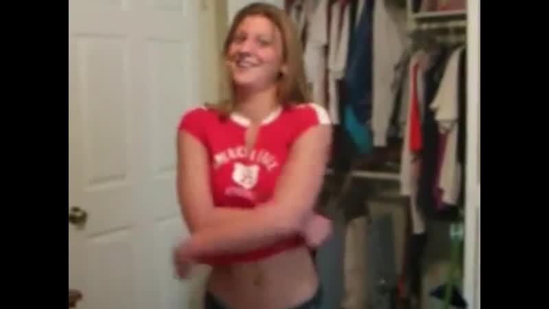 Lost porn video – Shy girl strips naked, lost bet
